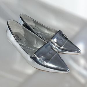 Alfani silver mirror metallic pointed